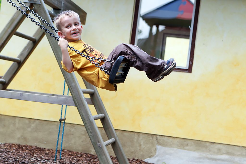 Kinderspielplatz im Gastgarten