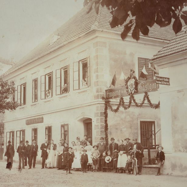 Gasthaus im Besitz der Familie Feringer 1840