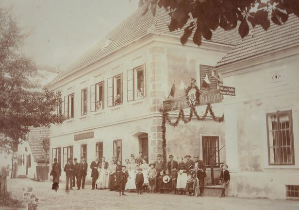 Gasthaus im Besitz der Familie Feringer 1840